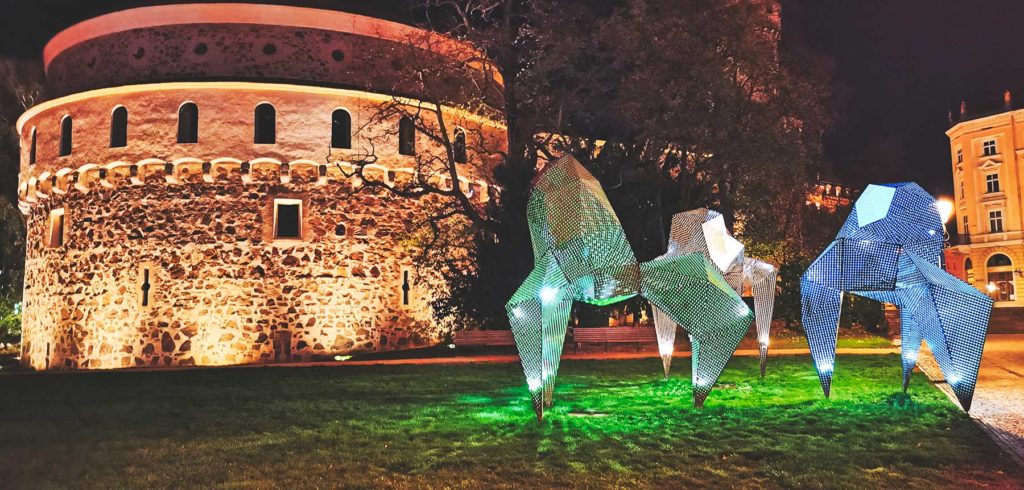 Kaisertrutz Görlitz bei Nacht, bleuchtete Innenstadt erleben