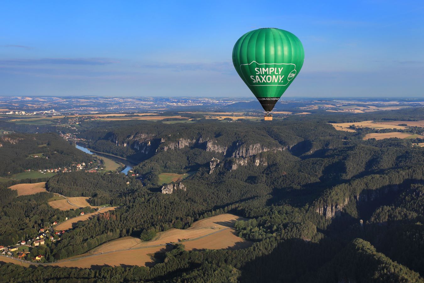 Eine Ballonfahrt über der Sächsischen Schweiz • Ostsachsen.de