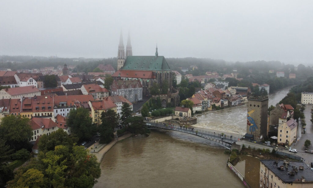 Hochwasserlage in Goerlitz Hochwasserlage in Goerlitz