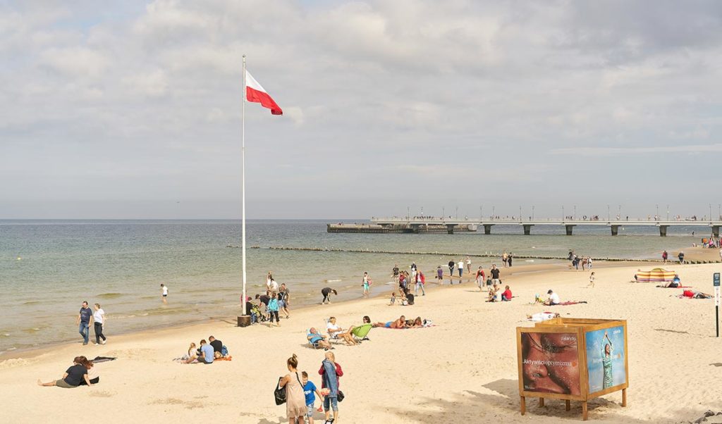 Kolberg Strand polnischer Strand in Kolberg