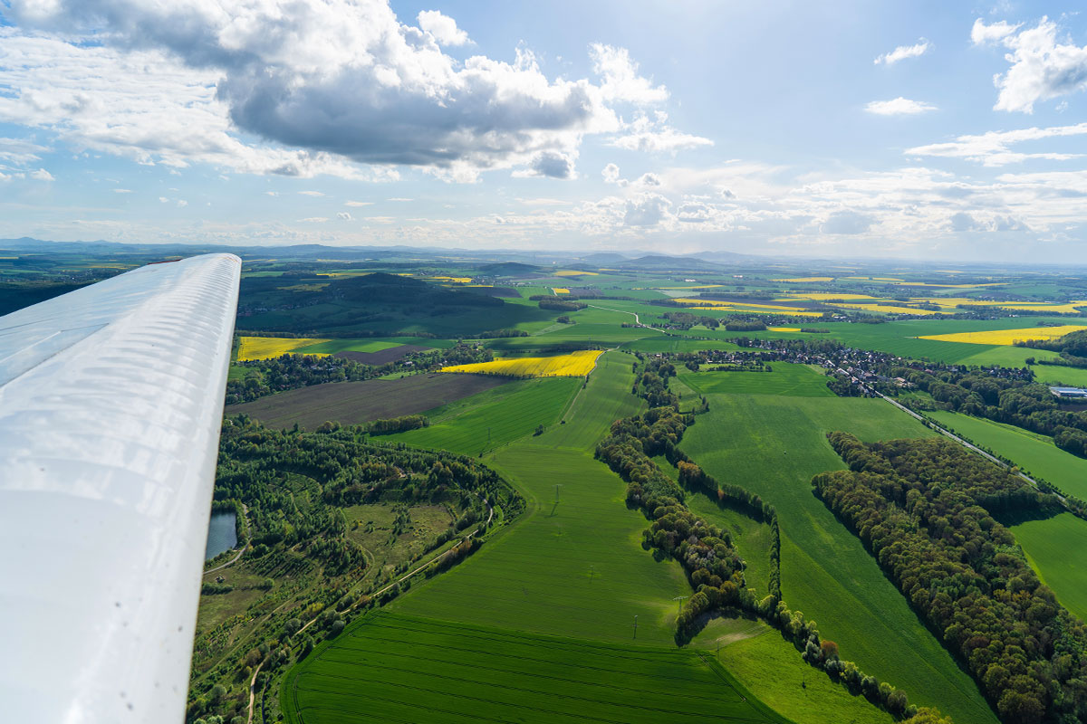 Rundflug über die Oberlausitz