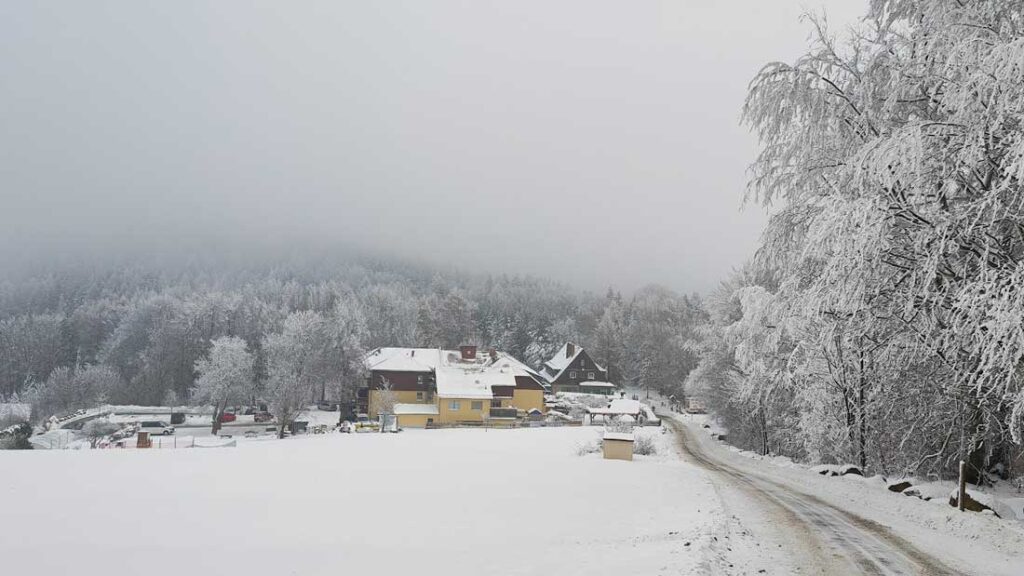 Waltersdorf Winterlandschaft Waltersdorf Winterlandschaft