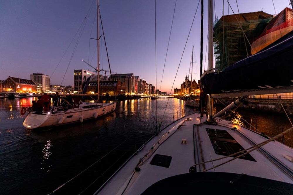 Tour mit der Yacht auf der Mottlau