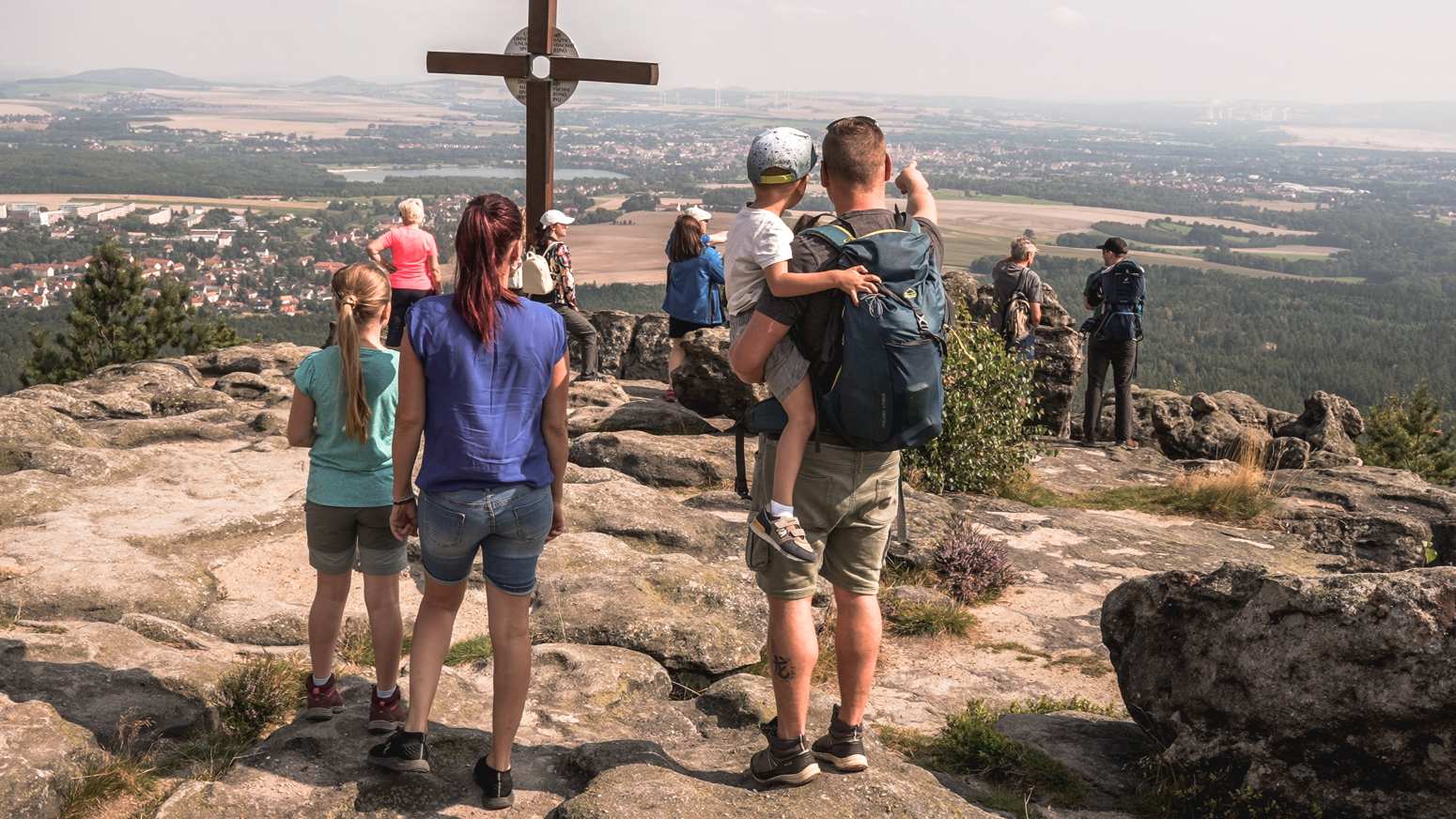 Auf den Töpfer (Berg) im Zittauer Gebirge » Aussicht von…